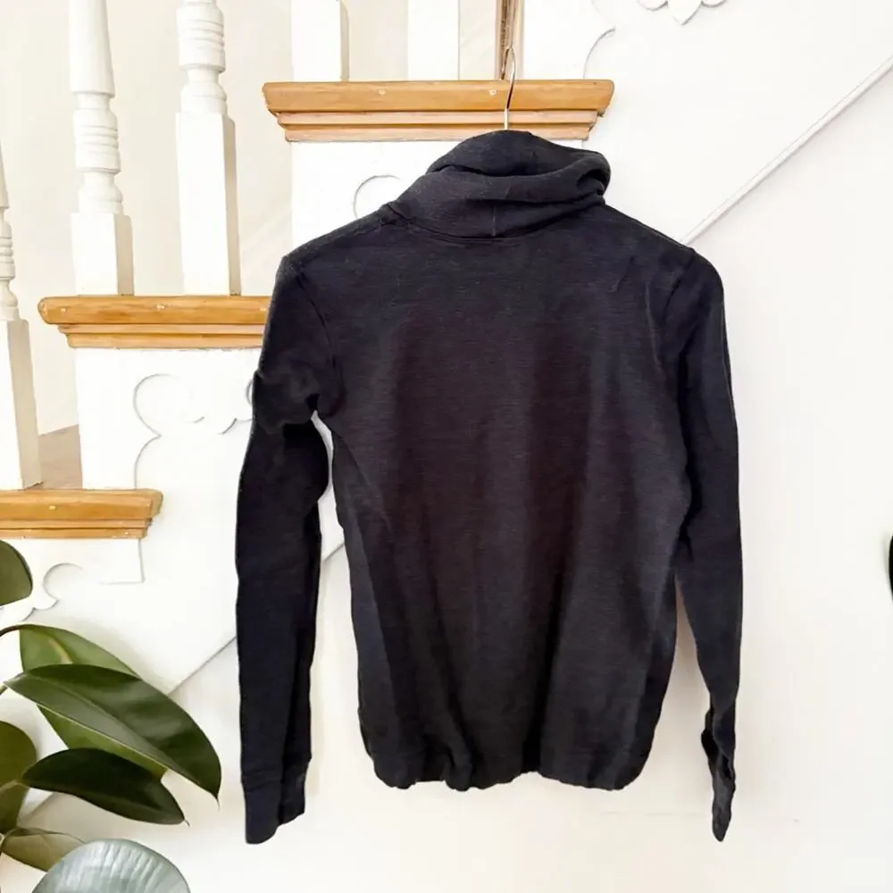 Lululemon Double Up Reversible Pullover Black Double‑Knit Cotton Modal Size S